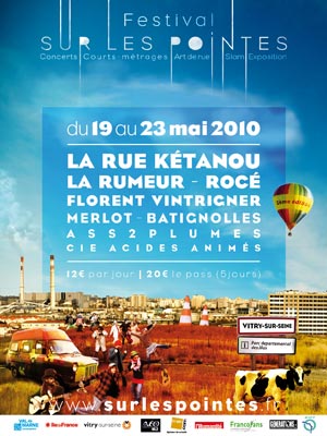 Programmation du Festival sur les Pointes &agrave; Vitry Sur Seine