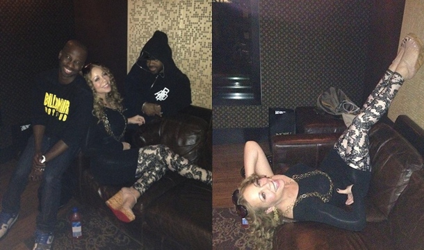 Mariah Carey en studio avec Jermaine Dupri