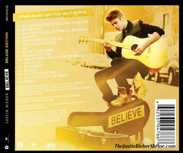 Justin Bieber : tracklist de l'album Believe (feat de Nicki Minaj, Drake...)