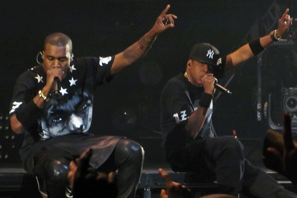 Vidéo du concert Jay-Z & Kanye West à Paris Bercy